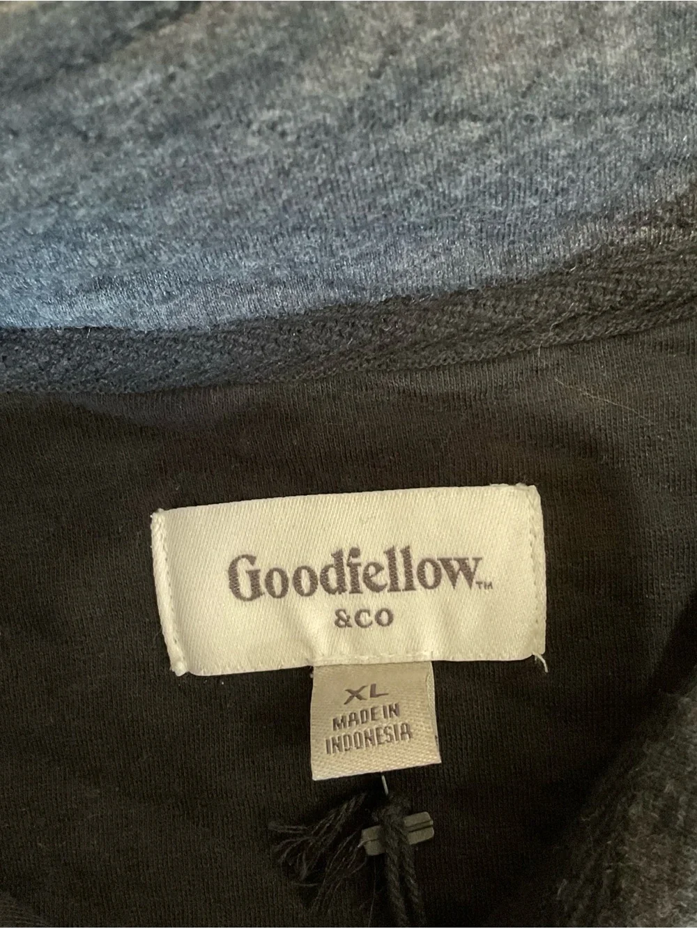 Goodfellow & Co Black Quilted Mock-Neck Pullover